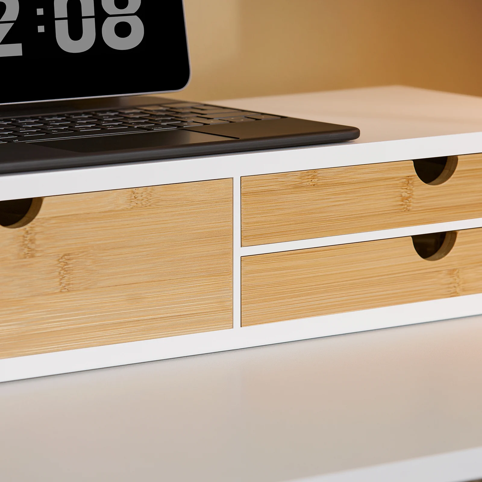 SoBuy BBF11-WN Monitorverhoger Ergonomische Monitorstandaard Universele Computer Monitor Houder Laptop of TV Screen - Image 8