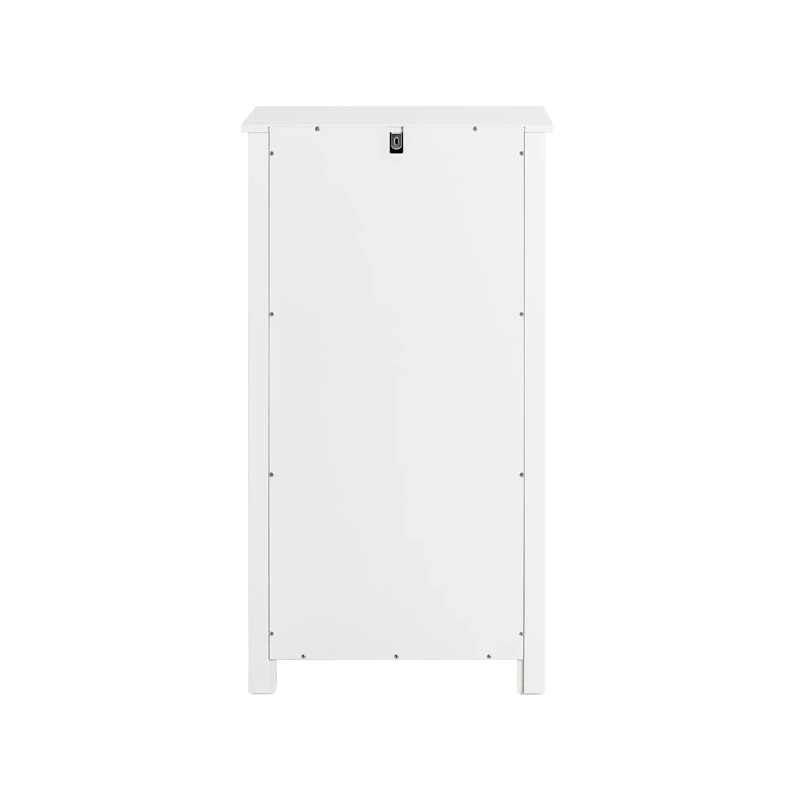 SoBuy BZR100-W Badkamerkast, Lage Kast, Smal Badkamerkastje, Halfhoge Opbergkast, Opbergplank, Badkamermeubel met 1 Kantelbare Wasmand - Image 10