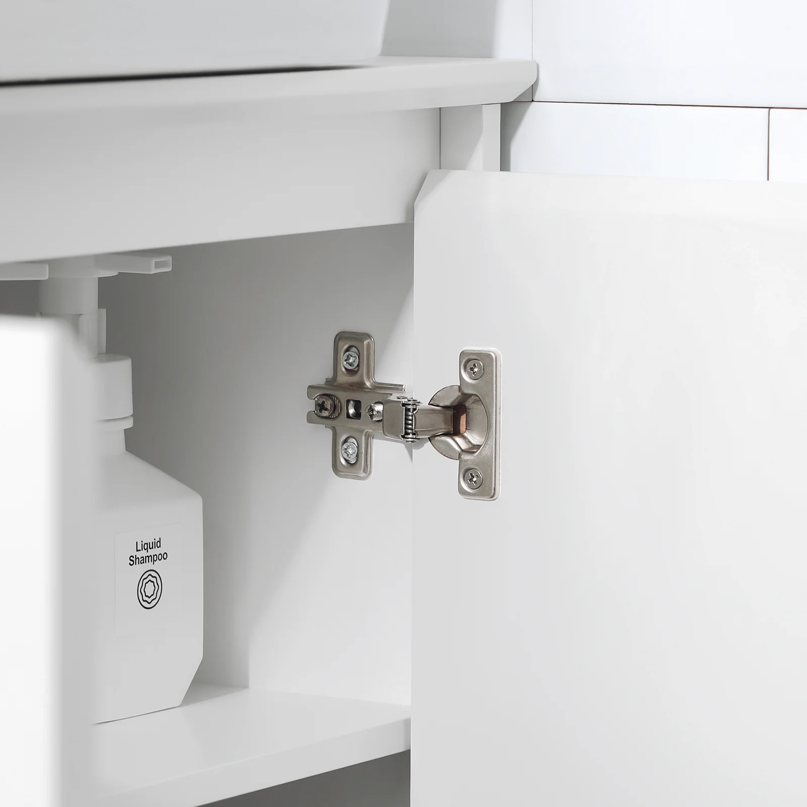 SoBuy BZR108-W Wastafel Onderkast - Wastafelmeubel - Badkamerkast - Badkamer Onderkast - Wastafelkast met 2 Deuren - Image 10