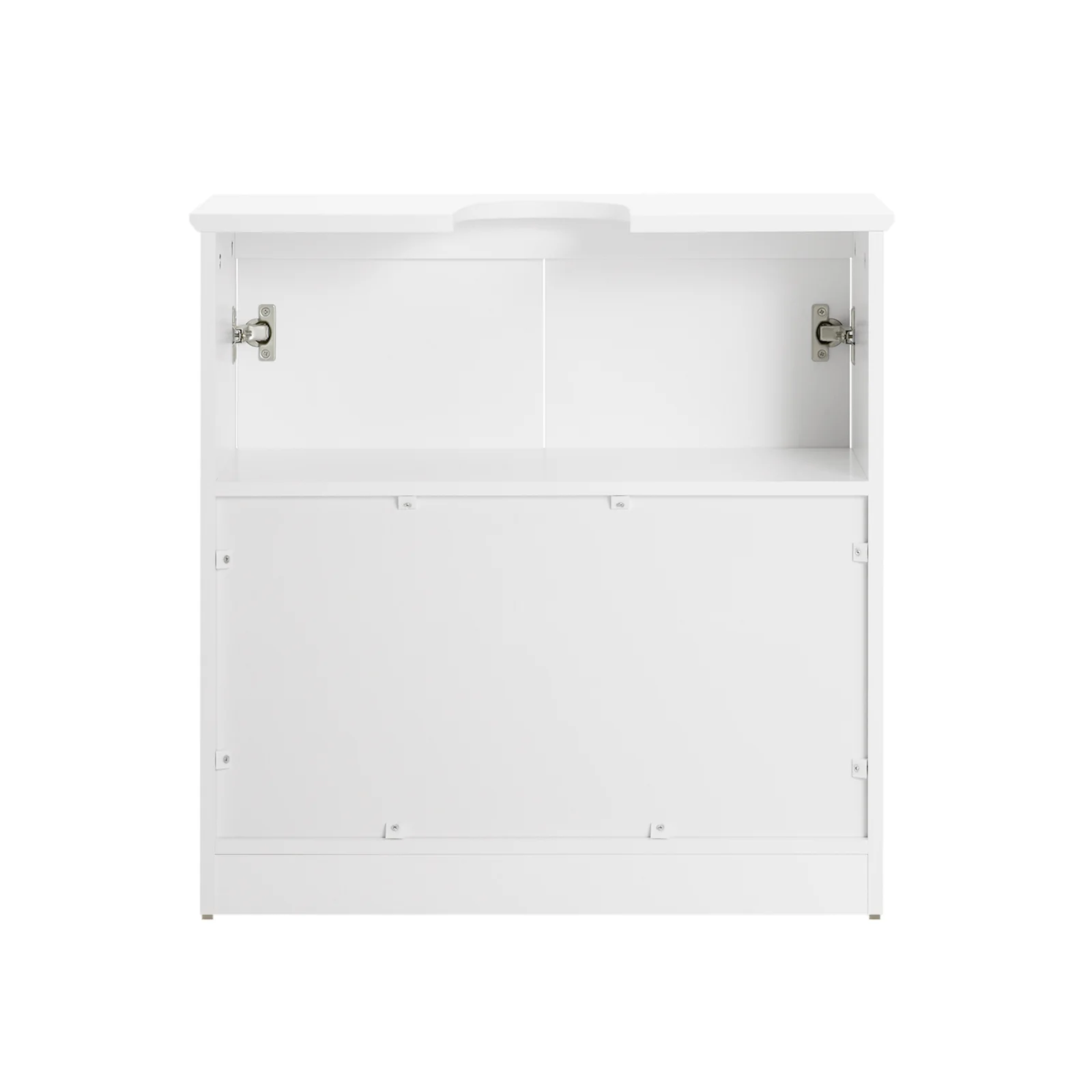 SoBuy BZR108-W Wastafel Onderkast - Wastafelmeubel - Badkamerkast - Badkamer Onderkast - Wastafelkast met 2 Deuren - Image 11