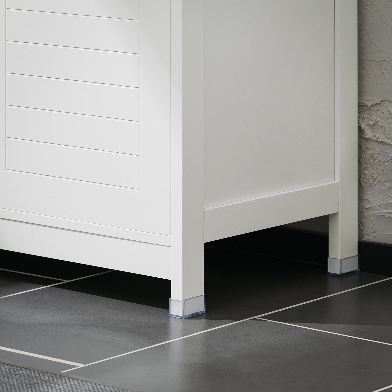 SoBuy BZR121-W Badkamerkast, Lage Kast, Smal Badkamerkastje, Badkamermeubel met 2 Deuren - Image 10