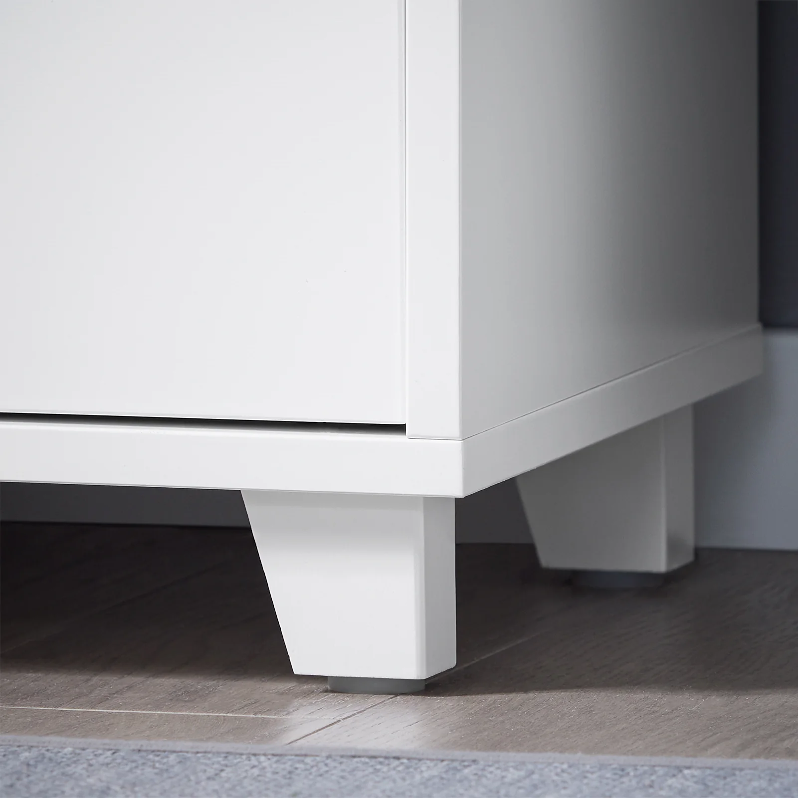 SoBuy BZR148-W Onderkast wastafel voor badkamer, wastafelonderkast met 2 deuren, opbergkast, keukenspoelbak - Image 10