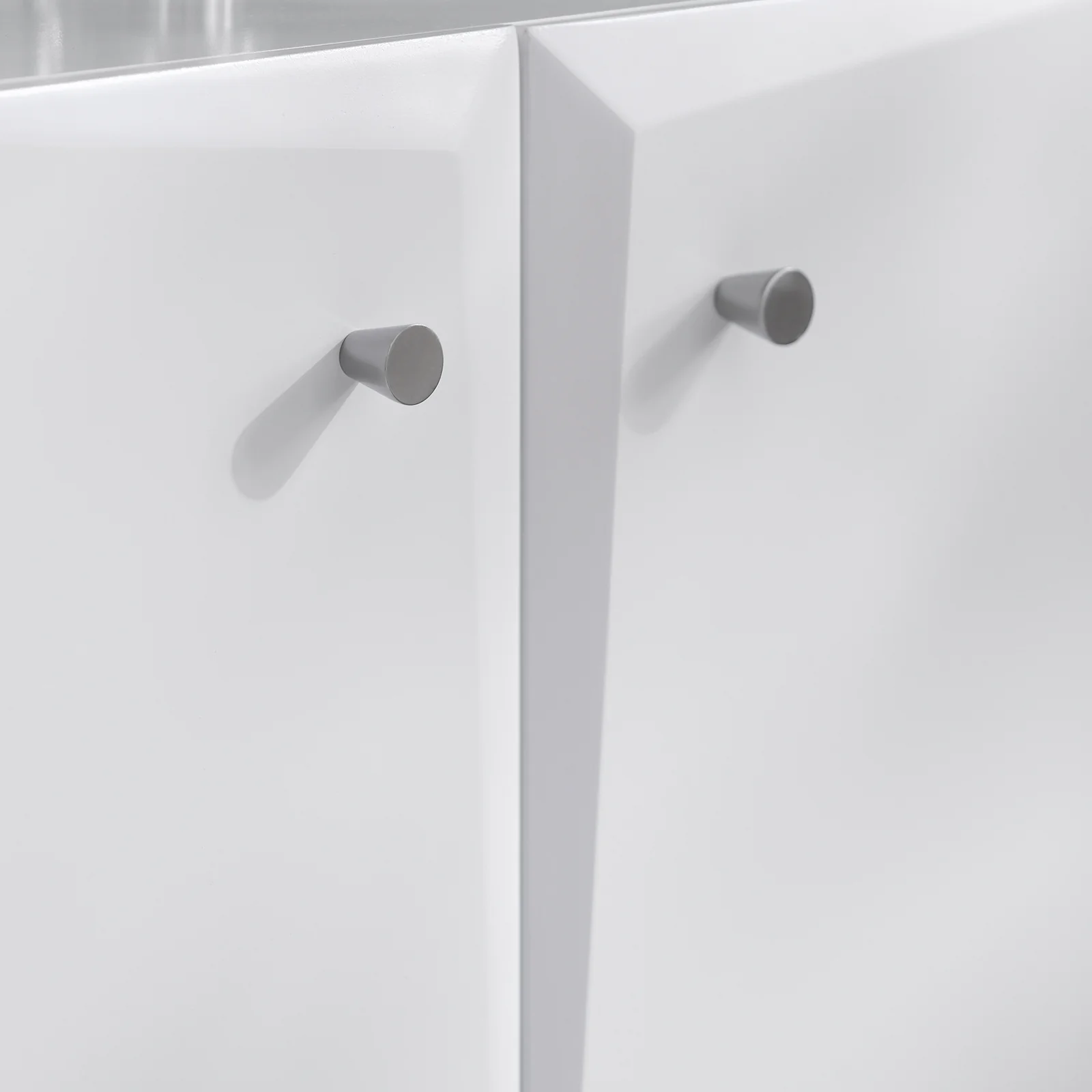 SoBuy BZR92-W Wastafel Onderkast - Wastafelmeubel - Badkamerkast - Badkamer Onderkast - Wastafelkast met 2 Deur voor Badkamer - Image 10