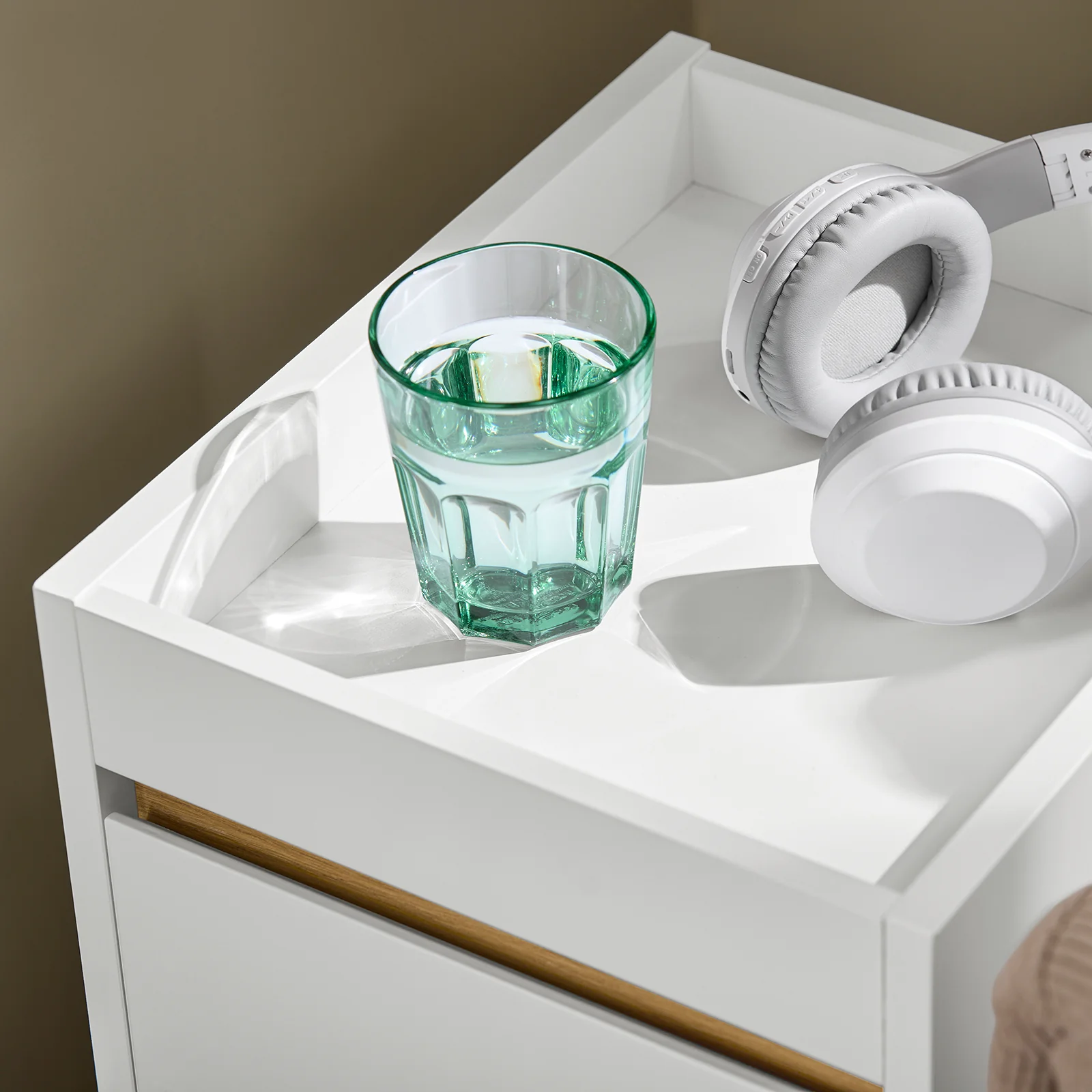 SoBuy FBT137-W Nachtkastje met lade Nachtkastje Sofa Einde Bijzettafel Telefoon Koffietafel Bedtafel Salontafel - Image 6