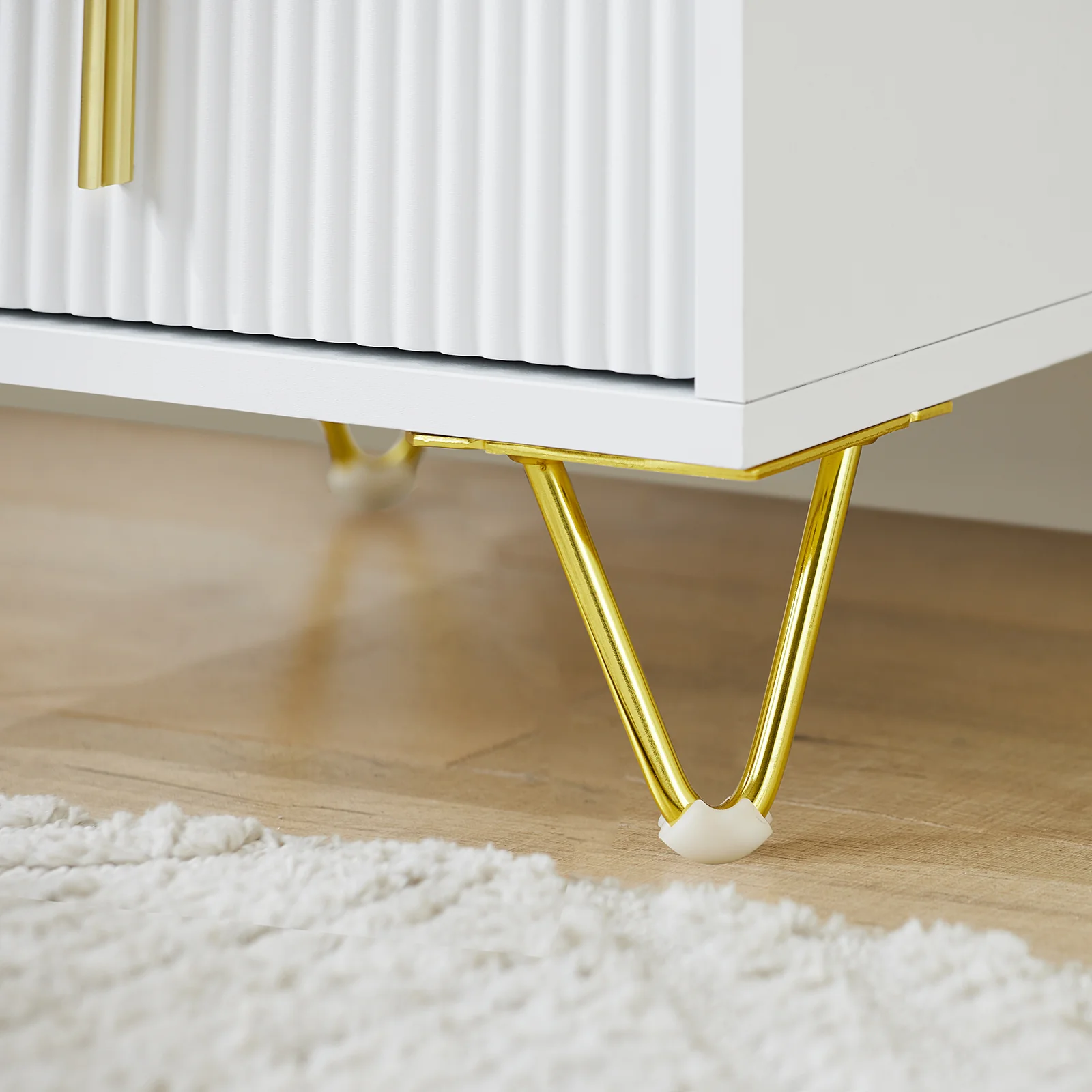 SoBuy FBT168-W Nachtkastje, nachtkastje met 3 laden en plank, moderne bijzettafel voor slaapkamer en woonkamer, wit, 40 x 40 x 63 cm (b x d x h) - Image 10