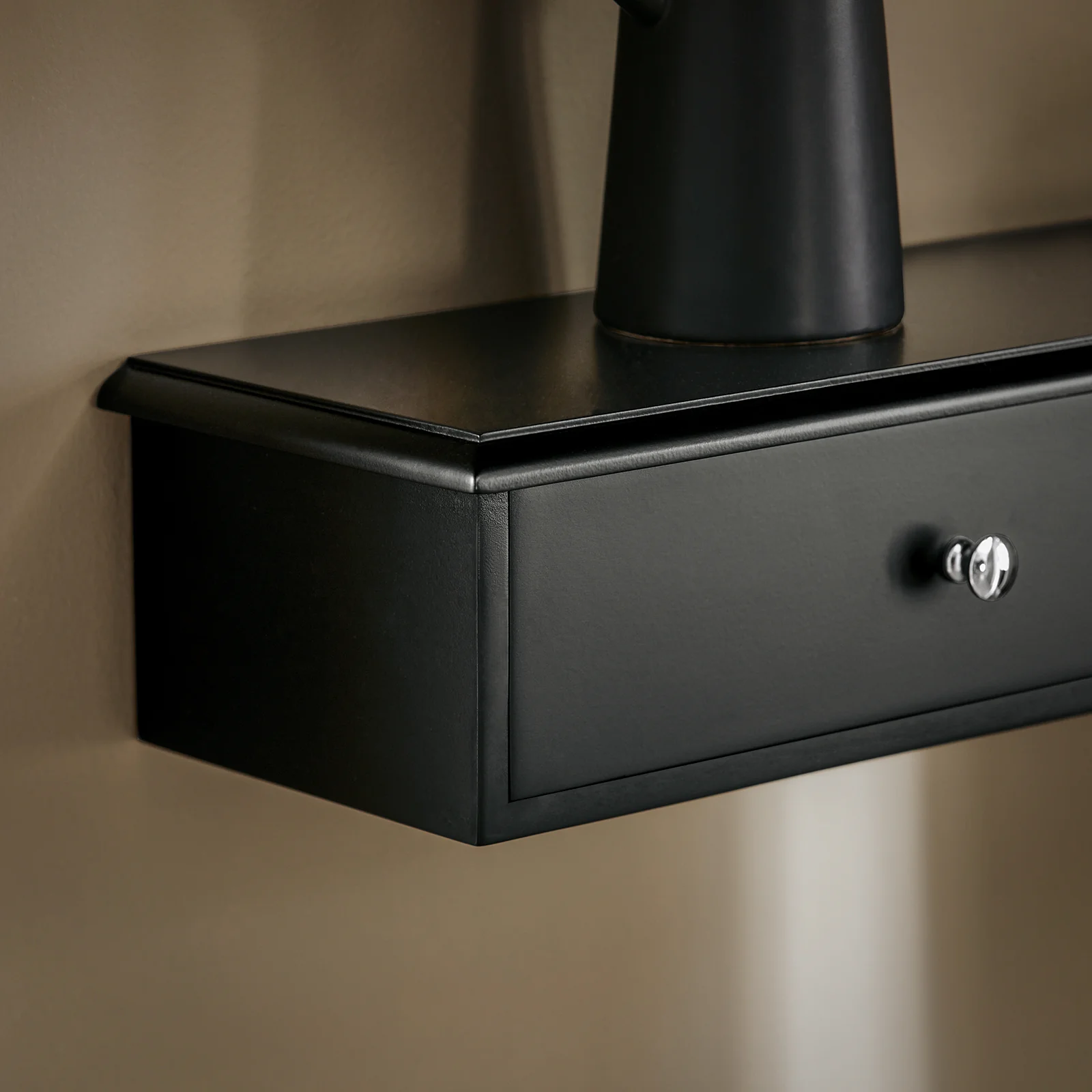 Pre-order SoBuy FRG43-L-SCH wandkast, badkamerkast, hangrek, wandgarderobe met 2 laden, hangkast, zwart, 93 x 10 x 15 cm - Image 7