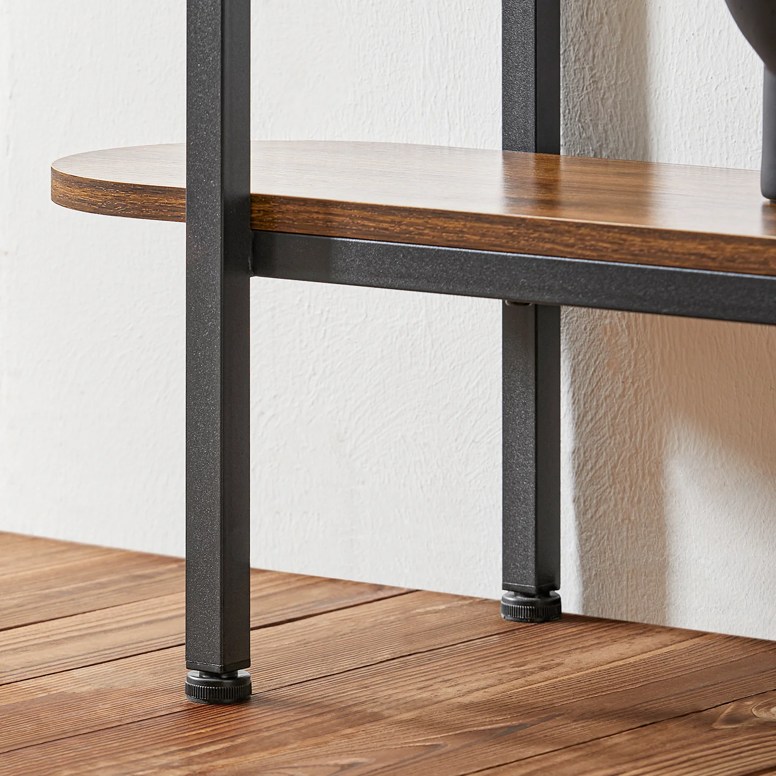 SoBuy FSB67-WS Console Tafel - Entreetafel - Bijzettafel - Wandtafel - Haltafel met 2 Opbergvakken - Stalen Frame - Image 10
