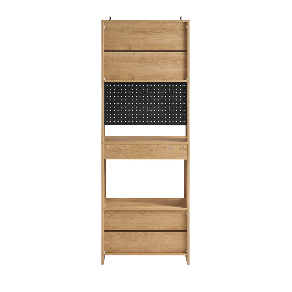 SoBuy FSB98-N Keukendressoir, opbergkast, keukenkast met meerdere vakken, dressoir voor eetkamer met 2 deuren, 2 laden, 1 vak en 1 geperforeerd paneel - Image 5