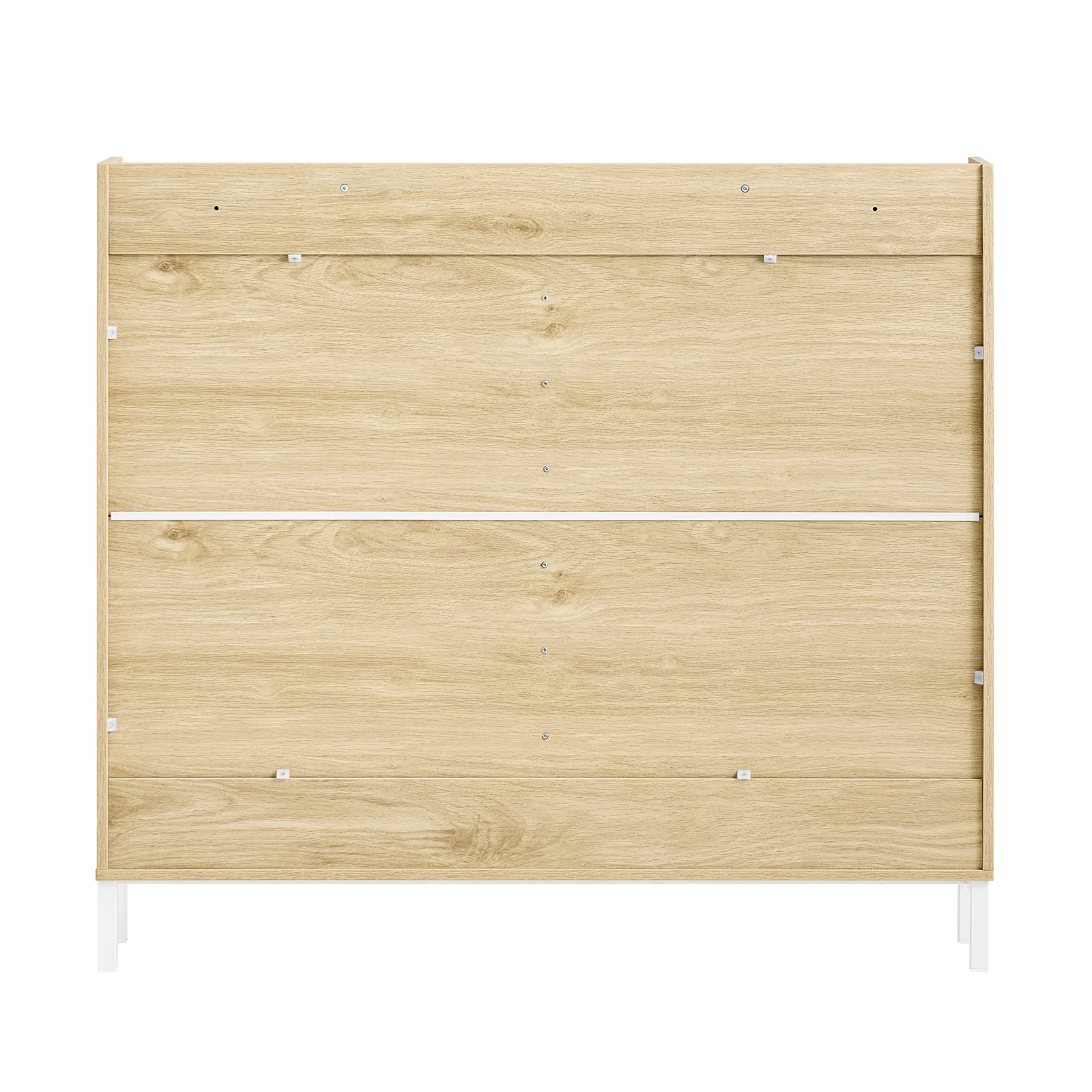 SoBuy FSR100-N Schoenenkast met 4 Kleppen – Smalle Schoenenkast voor Hal of Gang – Compact Schoenenmeubel 100x19x91cm – Hout kleur - Image 14