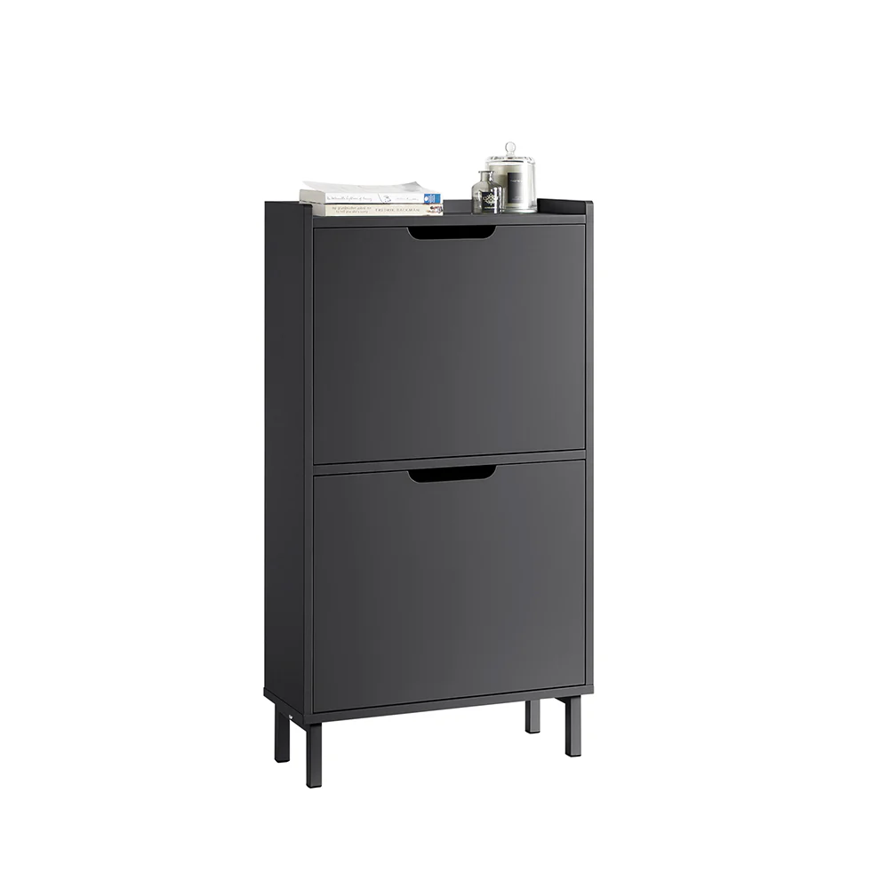 Pre-order SoBuy FSR151-SCH Schoenenkast met 2 Kleppen, Schoenencommode, Schoenenrek, Schoenenkist, Gangkast, Opbergkast voor Schoenen