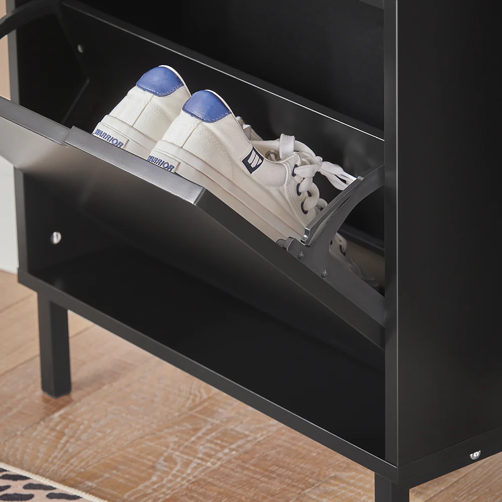 Pre-order SoBuy FSR151-SCH Schoenenkast met 2 Kleppen, Schoenencommode, Schoenenrek, Schoenenkist, Gangkast, Opbergkast voor Schoenen - Image 9