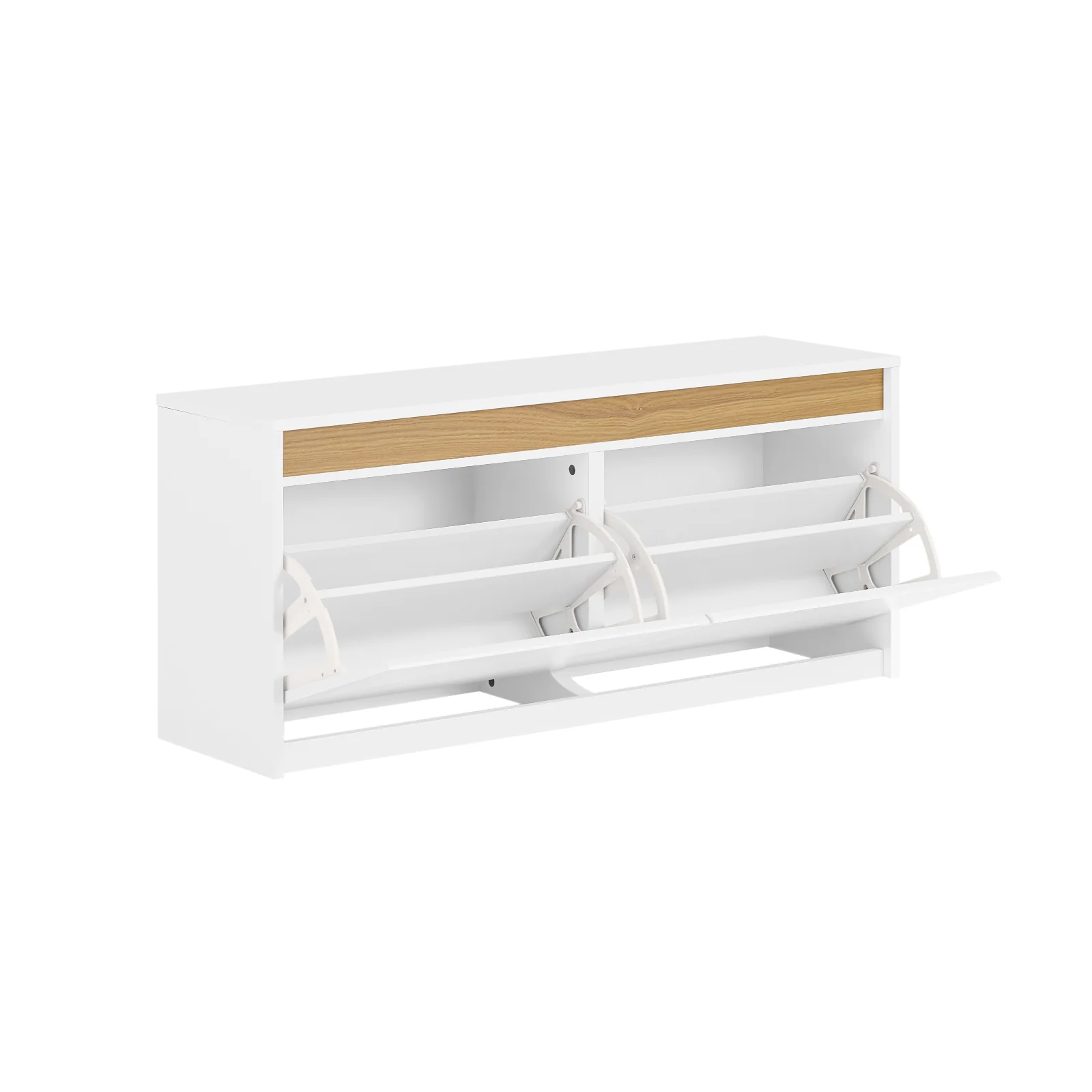 Pre-order SoBuy FSR171-W Schoenenbank met 2 kleppen, ingangskast, schoenenkast met bovenvak, voor entree, woonkamer, slaapkamer - Image 12
