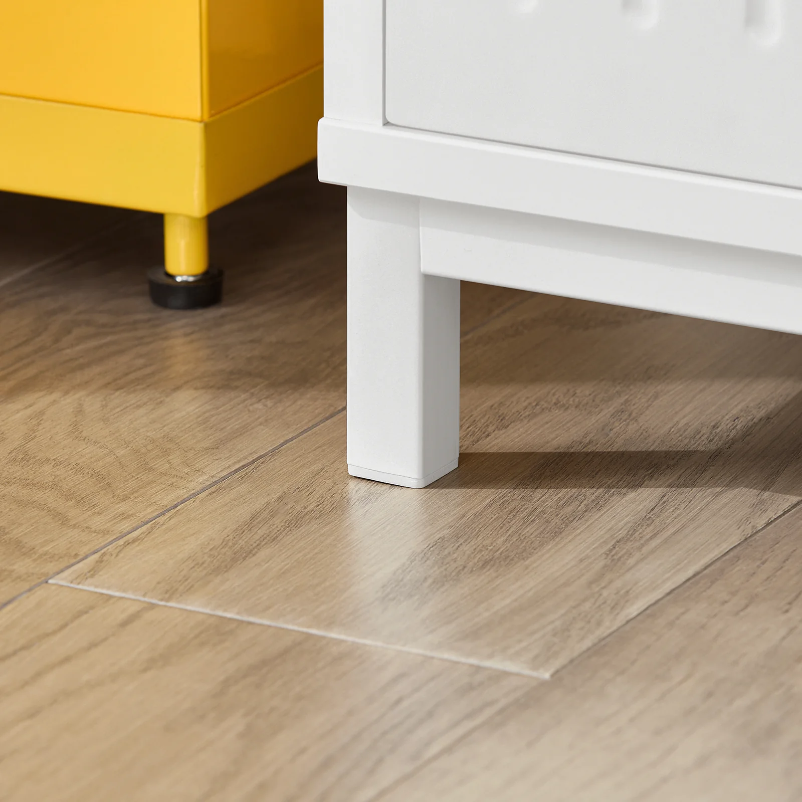 SoBuy FSR172-W Schoenenkast met Zitbank – Schoenenbank voor de Hal met 2 Kussens, 2 Deuren en 1 Lade – Draagvermogen 181 kg, Wit, 100×35×42 cm  [Ontworpen voor het hele gezin] - Image 9