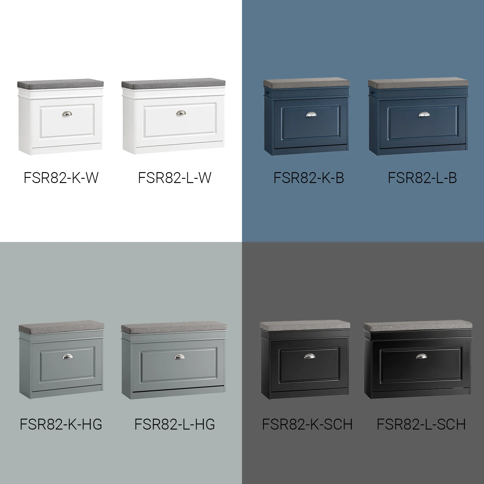 SoBuy FSR82-L-SCH Schoenenbank, Schoenenkast met Gevoerd Kussen en 1 Klep, Schoenenopberger, Opbergbank voor Woonkamer, Hal, Slaapkamer, L75xD24xH51 cm, Zwart - Image 13