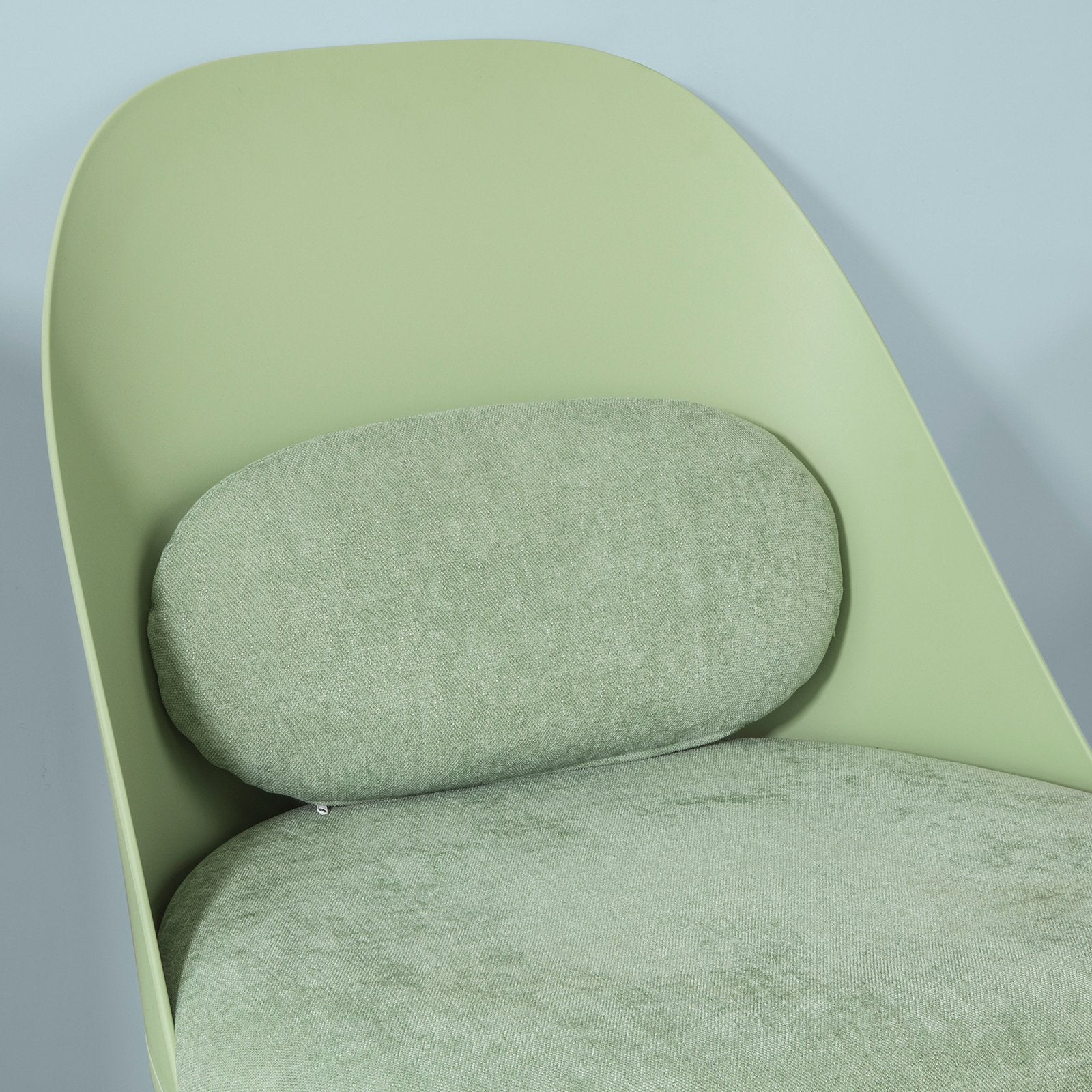 SoBuy FST63-GR TV Fauteuil Voetenbank Relaxstoel met Kruk Mint Groen - Image 6