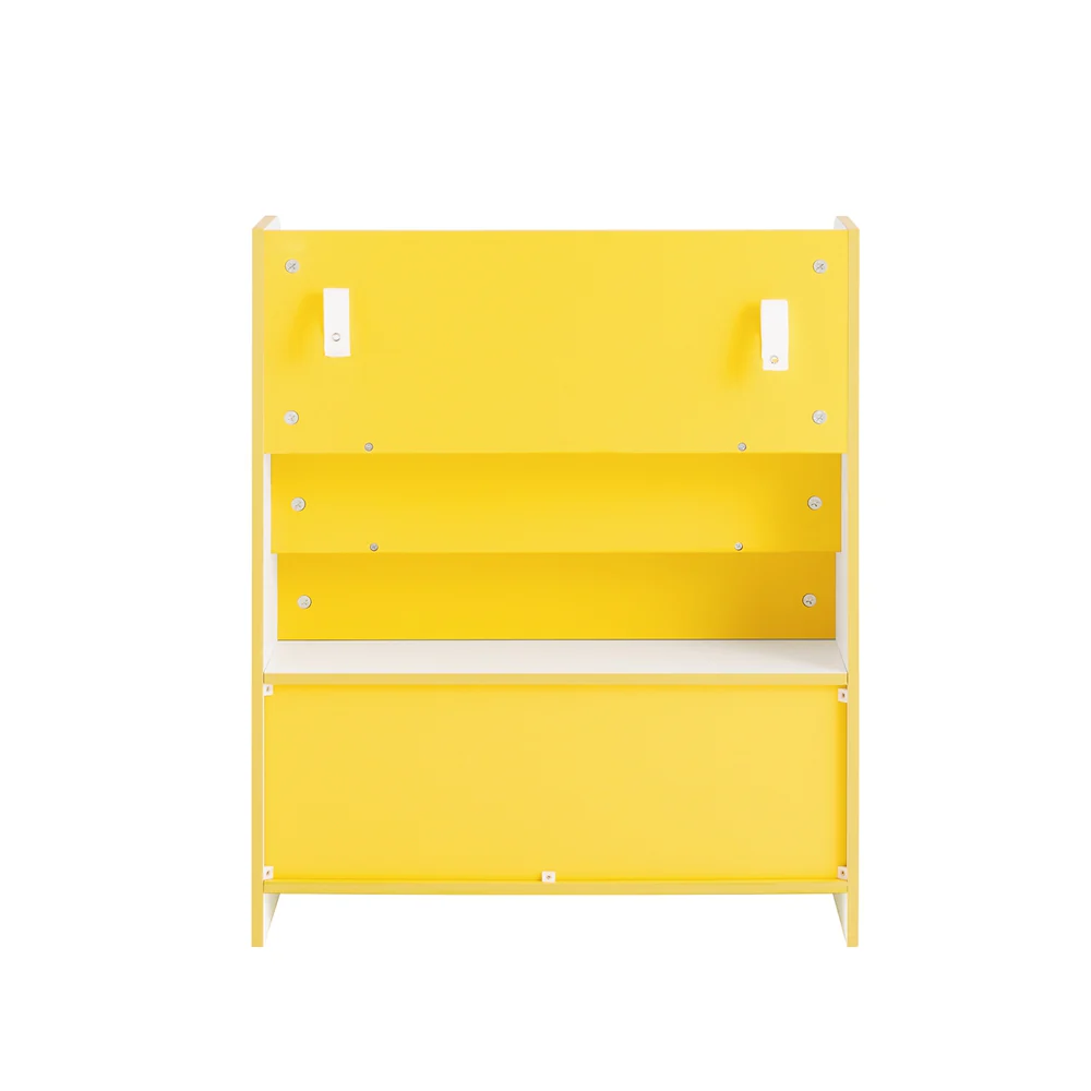 SoBuy KMB108-G Boeken- en speelgoedrek, kinderboekenkast, opbergrek voor kinderkamer, opbergkast voor speelgoed en boeken, 3 vakken en 3 afneembare dozen - Image 6