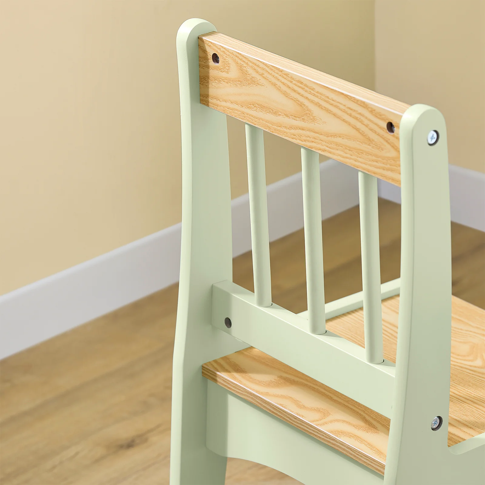 Pre-order SoBuy KMB60-GR Kindertafel met 1 stoel, kinderzitgroep met 1 papierrolhouder, kindertafelstoelset, speeltafel en schildertafel voor kinderkamer, tekentafel voor kinderen, groen, 80 x 66 x 50 cm - Image 9