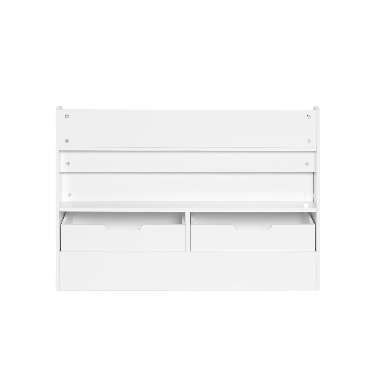 SoBuy KMB66-W Kinderopbergbank met Boekenkast, 2 Laden op Zwenkwielen en Zitkussen, Kinderboekenkast, Boekenkast, Speelgoedkast - Image 16