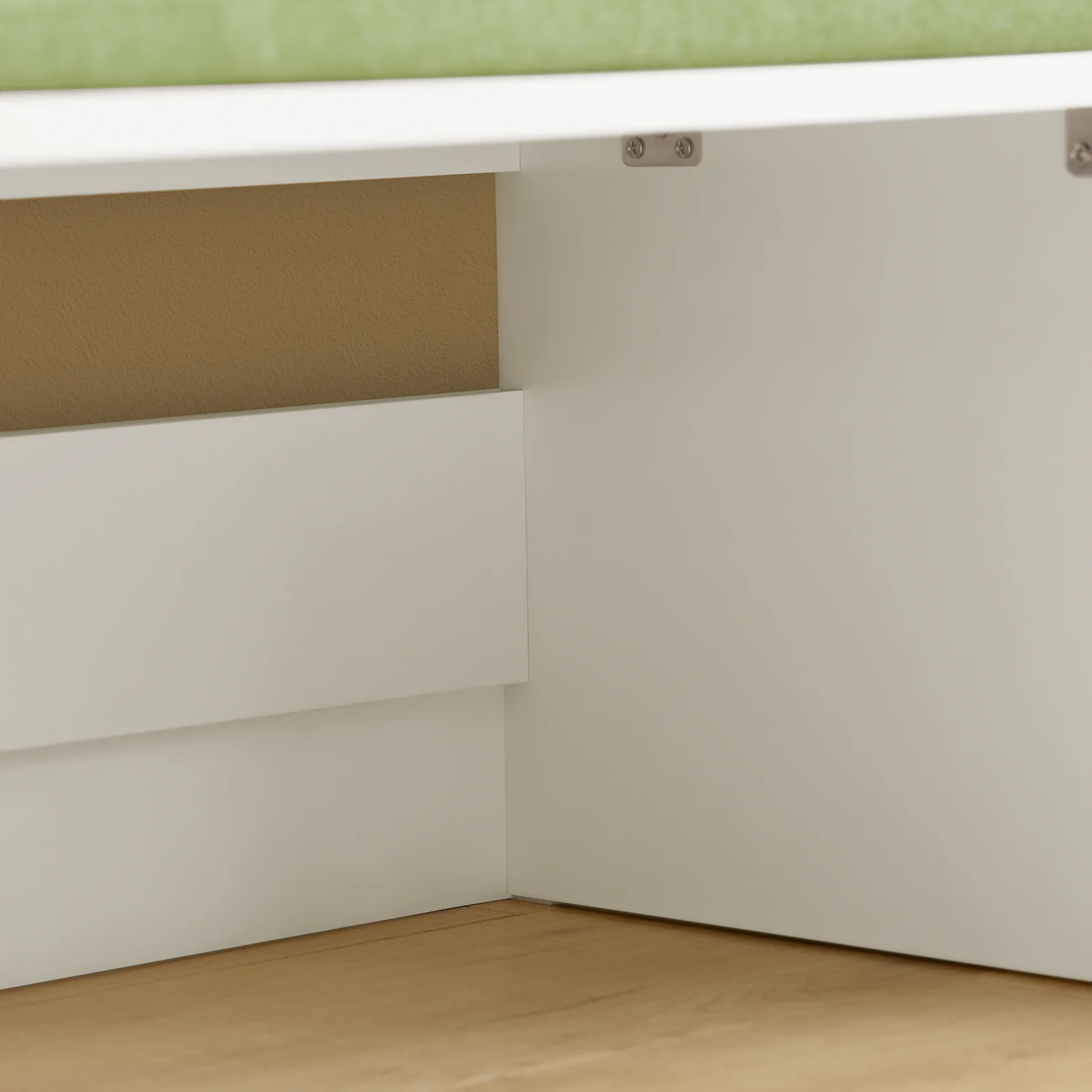 SoBuy KMB80-W Speelgoedkist voor Kinderen, Speelgoed Opbergdoos, Speelgoedkist Bank voor Kinderen, Kinderboekenplank, Opbergkast met 1 Lade op Wielen en Gewatteerde Zitting met Kussen - Image 10