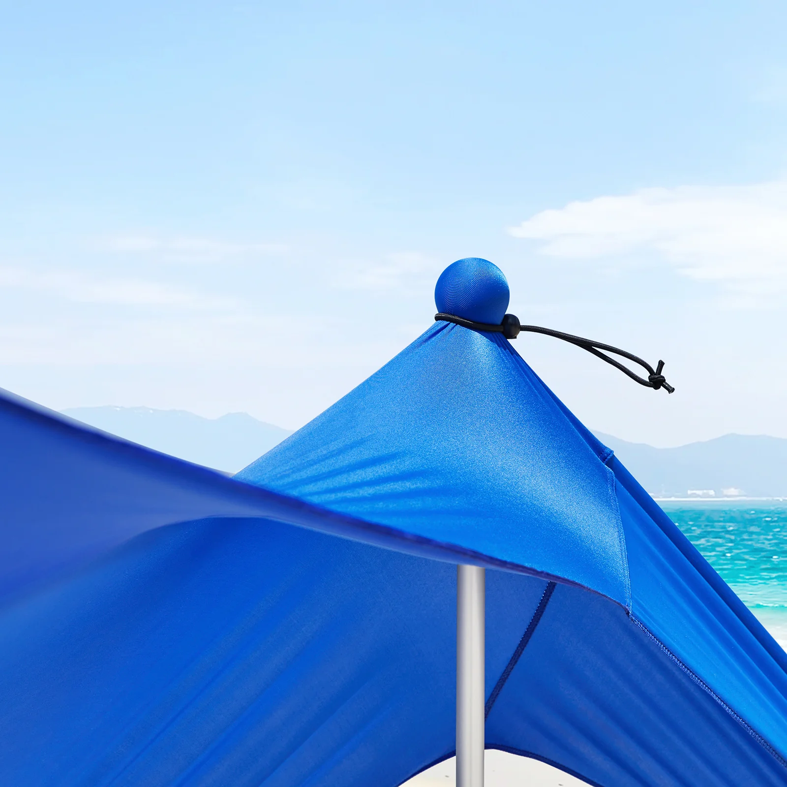 SoBuy OZT01-DB Strandhuisje, lycra, polyester, UPF30, draagbare strandtent, strandparasol, schaduw - Image 6