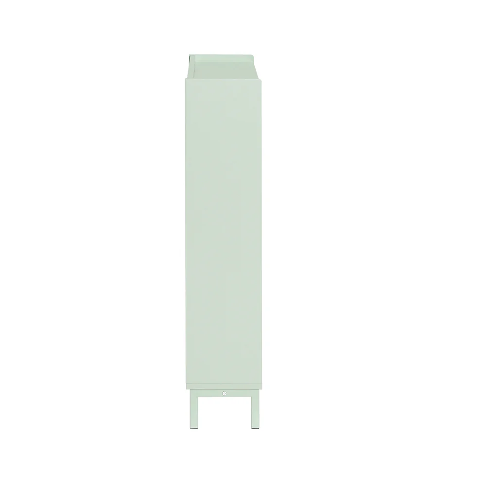 SoBuy FSR100-GR Schoenenkast met 4 Deuren | Compacte Schoenenopbergkast voor Smalle Ruimtes | Geschikt voor Kleine Ingangen of Gang | 100x19x91cm | Groen - Image 12