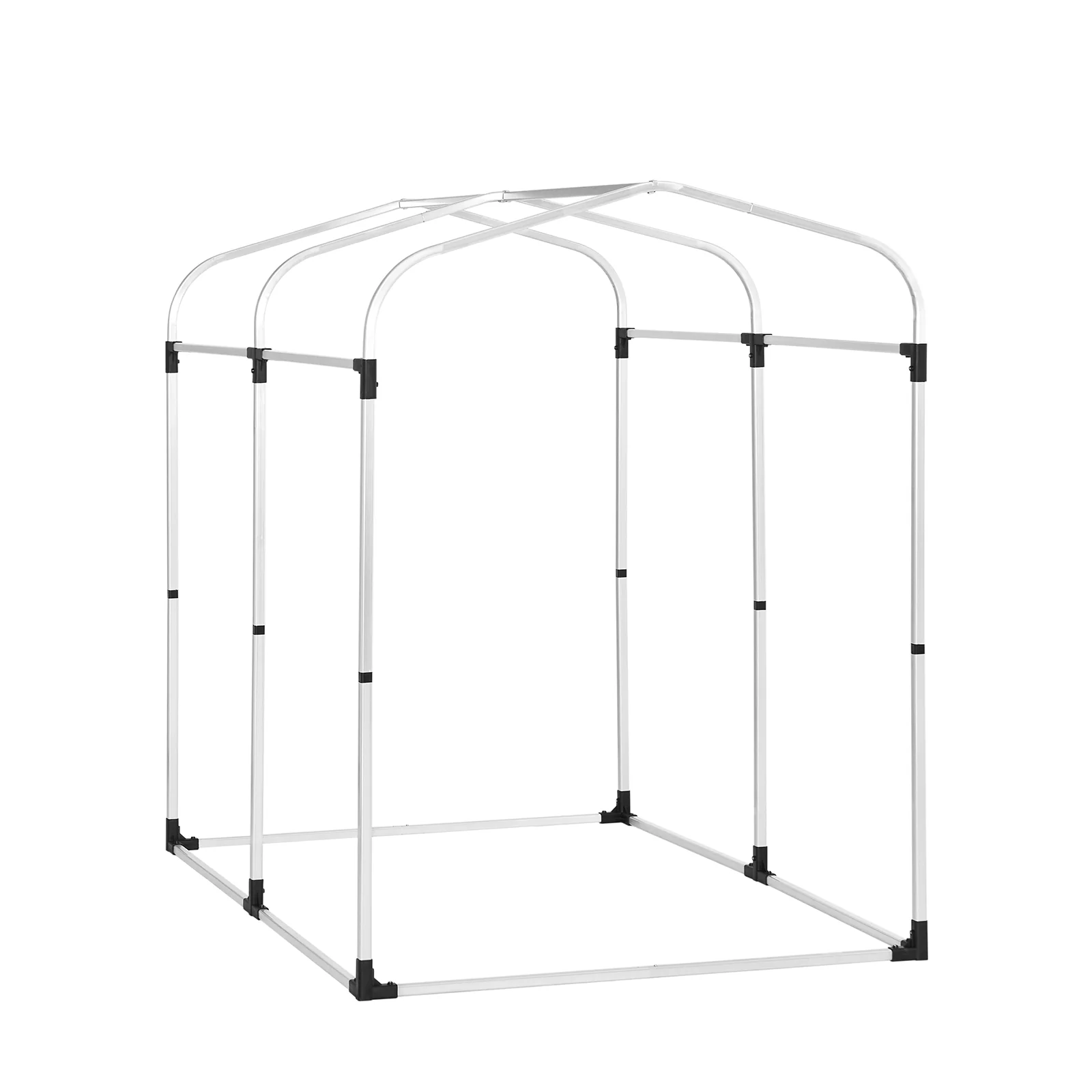 SoBuy KLS11-BL Tuinhuis, tuinhuis voor buiten, waterdicht, motorhuis met haken, garage voor fiets en gereedschap, fietsschuur, opslag en opslag, lichtblauw, 120 x 176 x 163 cm - Image 15
